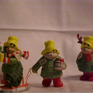 Paddington Bear Christmas Figurines – Collectible Set of 3